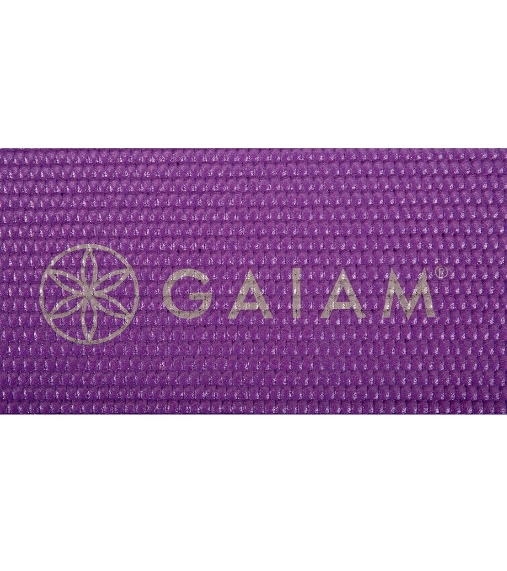 Gaiam Easy Roll Yoga Mat 68" 6mm Extra Thick Grape Cluster 6 Gaiam Easy Roll Yoga Mat 68" 6mm Extra Thick Grape Cluster - Image 4