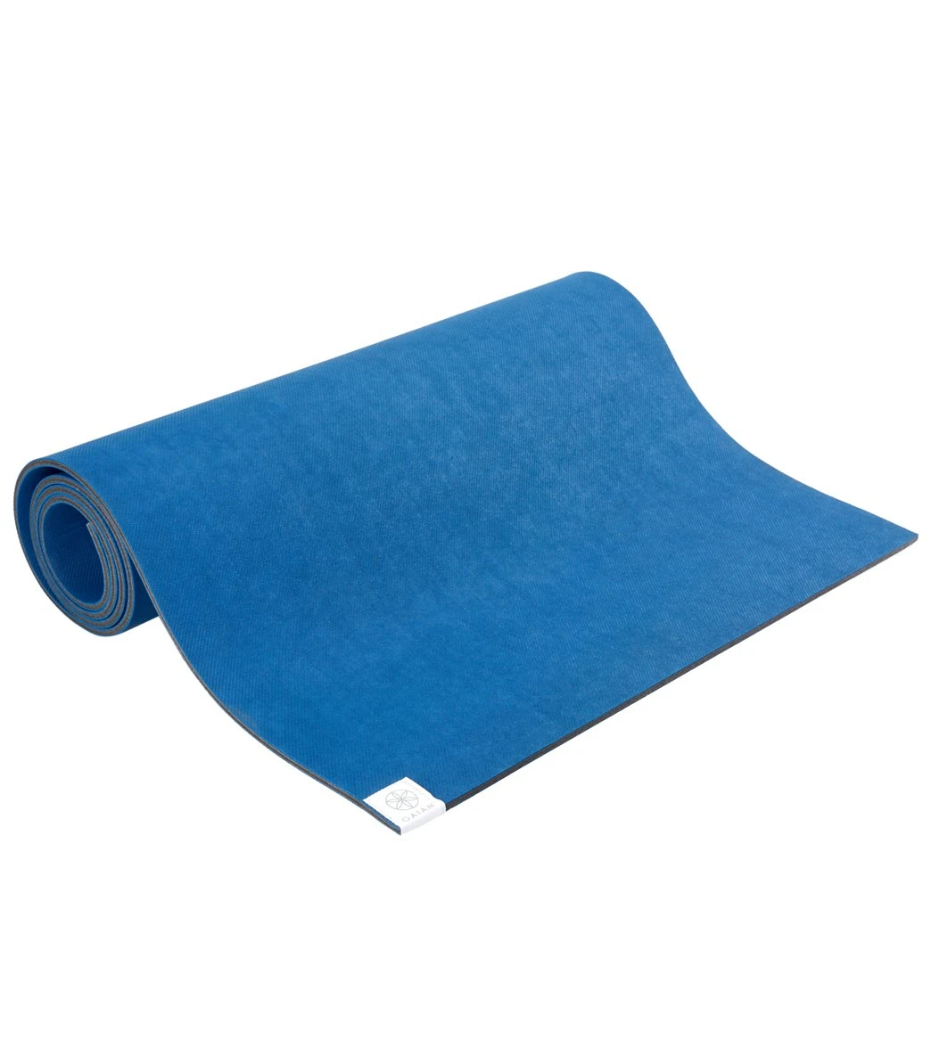 Gaiam Eco Friendly Premium Grip Yoga Mat 68" 8mm Extra Thick Blue 7 Gaiam Eco Friendly Premium Grip Yoga Mat 68" 8mm Extra Thick Blue - Image 5