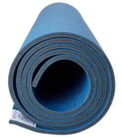 Gaiam Eco Friendly Premium Grip Yoga Mat 68" 8mm Extra Thick -Yoga Spirit Shop 1741659471907 blue 3a