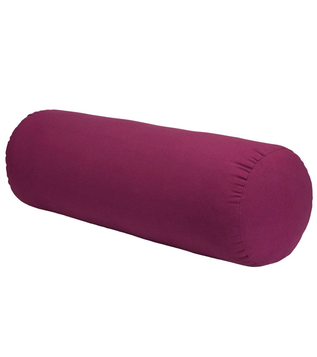 Gaiam Round/Tube Bolster Burgundy 3 Gaiam Round/Tube Bolster Burgundy