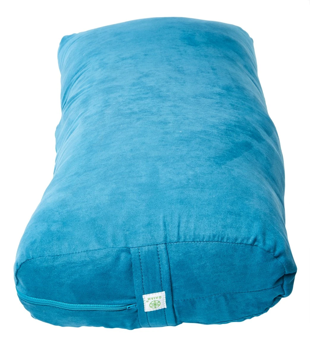 Gaiam Rectangular Bolster Teal 4 Gaiam Rectangular Bolster Teal - Image 2