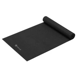 Gaiam Yoga Mat 68" 5mm Black -Yoga Spirit Shop 4413680353323 black 4a