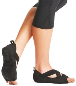 Gaiam Grippy Studio Wrap Socks -Yoga Spirit Shop 6550029074475 black 3a 1