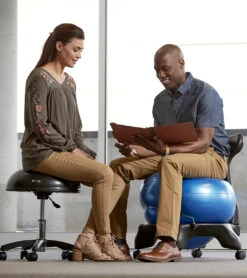 Gaiam Classic Balance Ball Chair 11 Gaiam Classic Balance Ball Chair -Yoga Spirit Shop 6608065396779 blue 3a