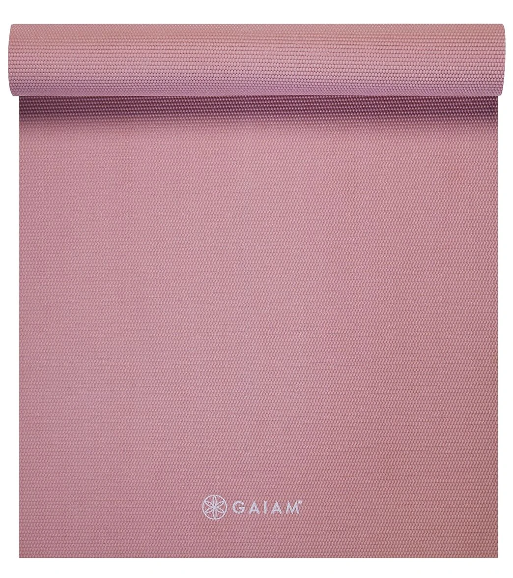 Gaiam 5mm Solid Yoga Mat Rosy Pink 4 Gaiam 5mm Solid Yoga Mat Rosy Pink - Image 2