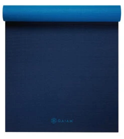 Gaiam 5mm Yoga Mat Longer/Wider -Yoga Spirit Shop 6608067887147 navyblue 3a