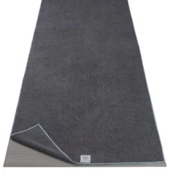 Gaiam Yoga Mat Towel -Yoga Spirit Shop 6608068018219 grey 3a