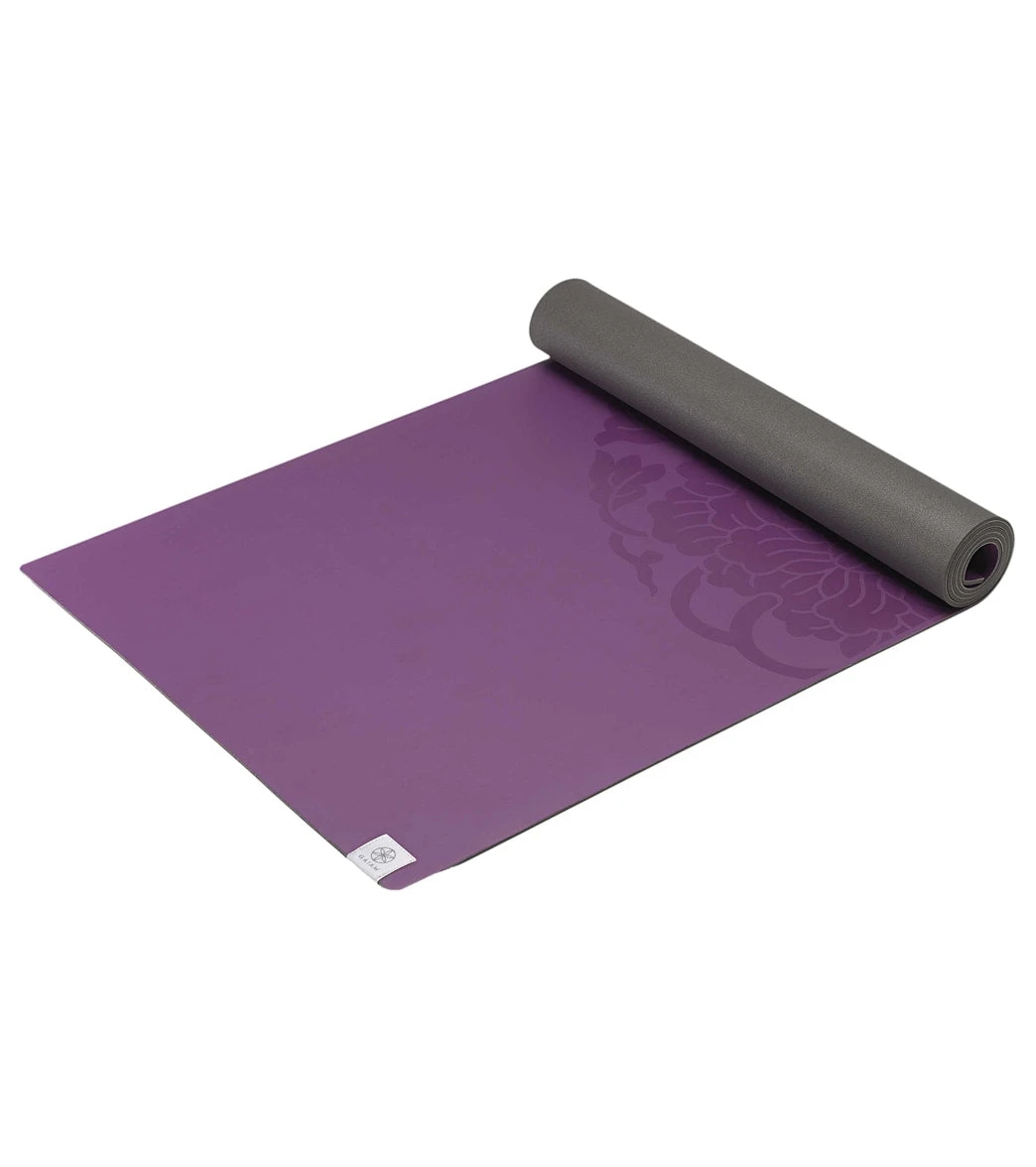 Gaiam 5mm Dry Grip Yoga Mat 2.0 Purple 3 Gaiam 5mm Dry Grip Yoga Mat 2.0 Purple