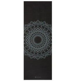 Gaiam 5mm Printed Yoga Mat Black Marrakesh -Yoga Spirit Shop 6608068509739 blackmarrakesh