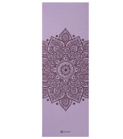 Gaiam 5mm Printed Yoga Mat Lilac Sundial -Yoga Spirit Shop 6608068640811 lilacsundial