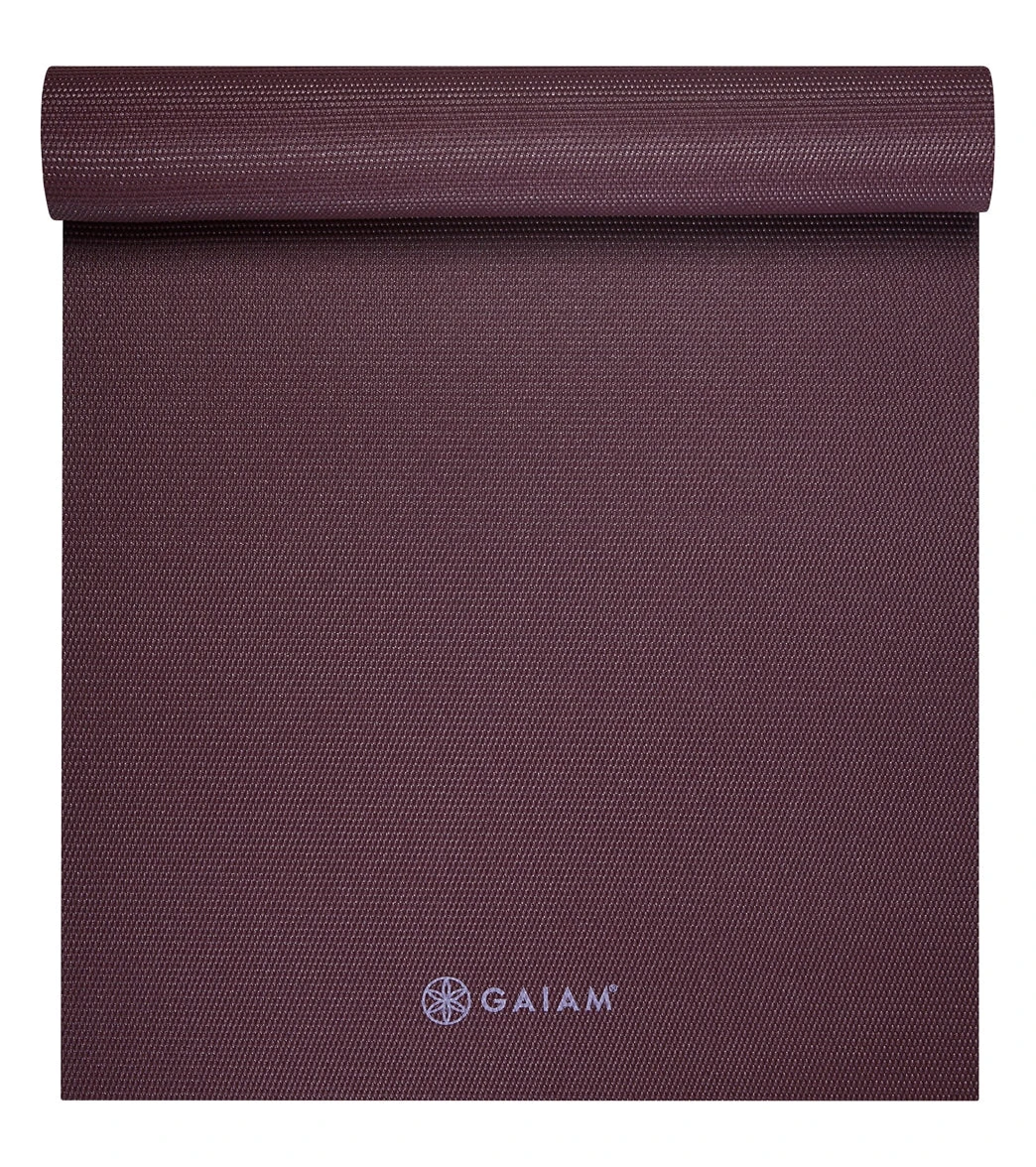 Gaiam 5mm Yoga Mat Wild Aubergine 4 Gaiam 5mm Yoga Mat Wild Aubergine - Image 2