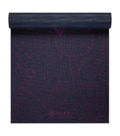 Gaiam 6mm Yoga Mat Plum Sundial Layers