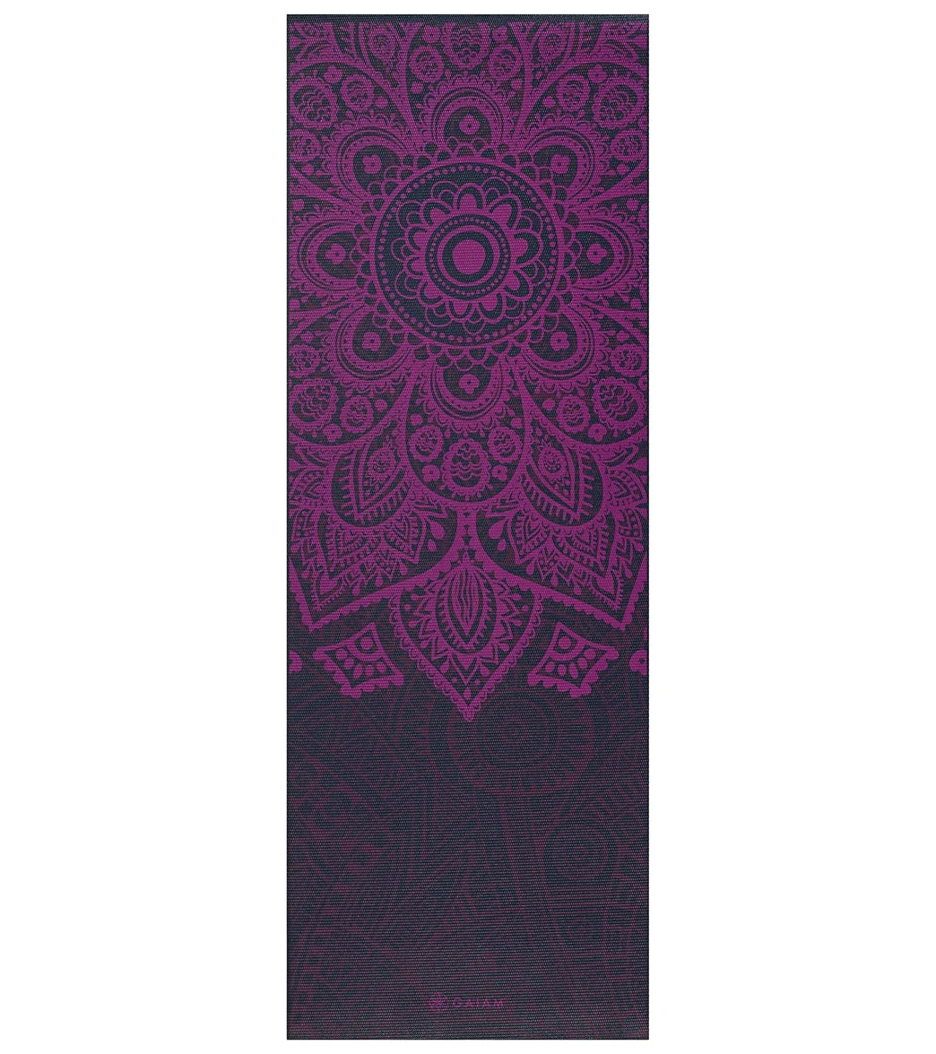 Gaiam 6mm Yoga Mat Plum Sundial Layers 5 Gaiam 6mm Yoga Mat Plum Sundial Layers - Image 3