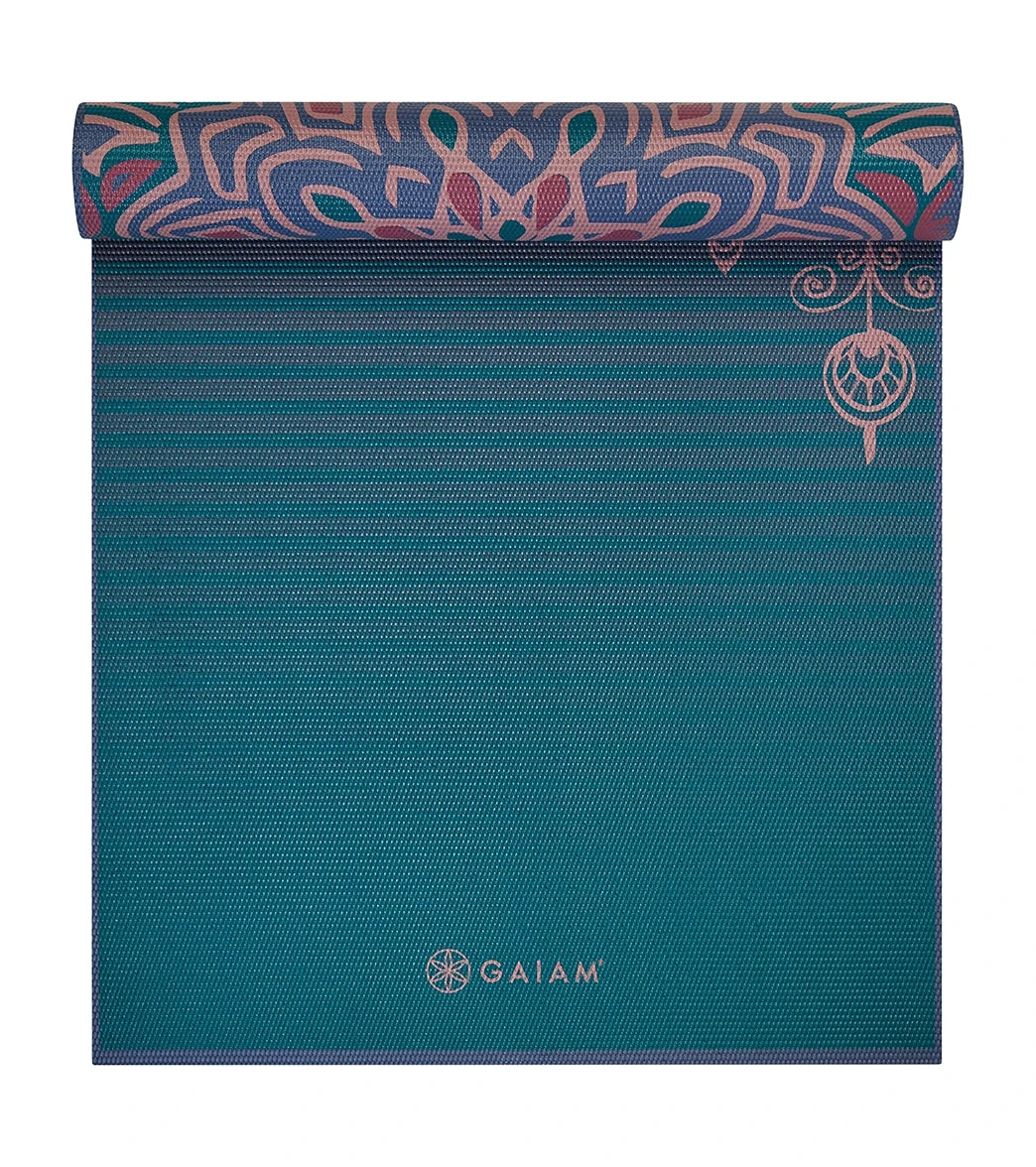 Gaiam 6mm Premium Reversible Yoga Mat Jade Salutation 6 Gaiam 6mm Premium Reversible Yoga Mat Jade Salutation - Image 4