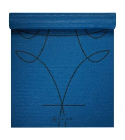 Gaiam 6mm Alignment Yoga Mat Digital Teal