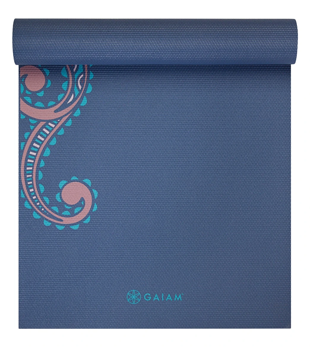 Gaiam 6mm Premium Yoga Mat Soft Paisley 3 Gaiam 6mm Premium Yoga Mat Soft Paisley