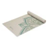 Gaiam 5mm Printed Yoga Mat Vintage Green Point