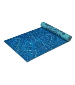 Gaiam Premium Reversible Yoga Mat 6mm Metallic Athenian Ink -Yoga Spirit Shop 7093247082539 metallicathenianink 5a 1