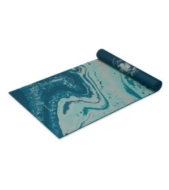 Gaiam 6mm Premium Reversible Yoga Mat Lunar Wave -Yoga Spirit Shop 7093247115307 lunarwave 6a