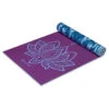 Gaiam 6mm Premium Reversible Yoga Mat Purple Lotus