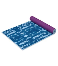 Gaiam 6mm Premium Reversible Yoga Mat Purple Lotus -Yoga Spirit Shop 7093247246379 purplelotus 5a