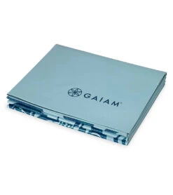 Gaiam Foldable Yoga Mat, 2mm Icy Paisley -Yoga Spirit Shop 7093389885483 icypaisley 4a 1