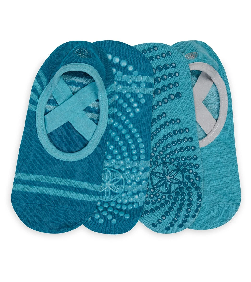 Gaiam Yoga-Barre Socks (2 Pack) Frost 4 Gaiam Yoga-Barre Socks (2 Pack) Frost - Image 2