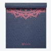 Gaiam Navy Fleur Marrakesh Yoga Mat (4mm)